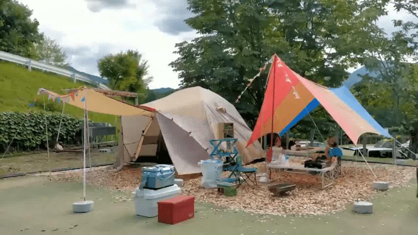 青雲の杜キャンプ場　初ファミリーキャンプ　キャンプ道具とキャンプ飯